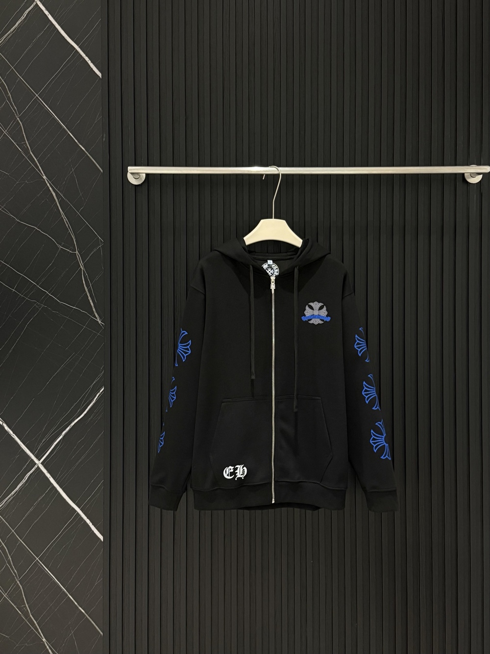 Chrome Hearts Hooded Zip-Up Coat